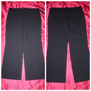 Navy Pin Stripe Plus Size Slacks